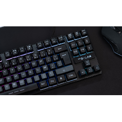 The G-Lab Keyz Caesium TKL clavier USB AZERTY Français Noir