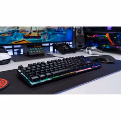 The G-Lab Keyz Caesium TKL clavier USB AZERTY Français Noir - Vue supplémentaire 3