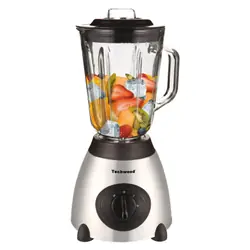 Techwood TBLI-360 blender 1,5 L Mélangeur de table 500 W Noir, Acier inoxydable