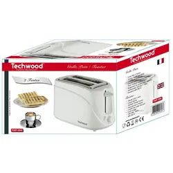 Techwood TGP-202 grille-pain 2 part(s) 700 W Blanc