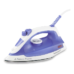 Techwood TFV-186 fer à repasser Fer à repasser à sec ou à vapeur Semelle en acier inoxydable 1800 W Bleu, Blanc