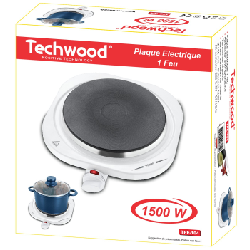 Techwood TPE-104 plaque Noir, Blanc Comptoir Plaque scellée 1 zone