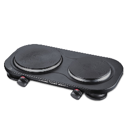 Techwood TPE-209 plaque Noir Comptoir Plaque scellée 2 zones
