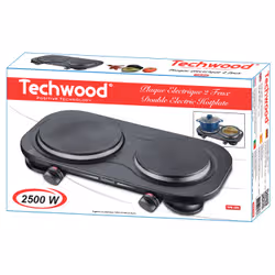 Techwood TPE-209 plaque Noir Comptoir Plaque scellée 2 zones - Vue supplémentaire 2