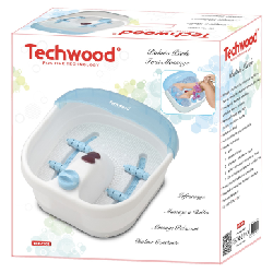 Techwood TBP-1208 bain de pieds Bleu, Blanc