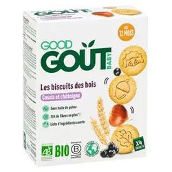 Good Goût Biscuits des Bois Cassis et Châtaigne Dès 12 Mois Bio 80 g