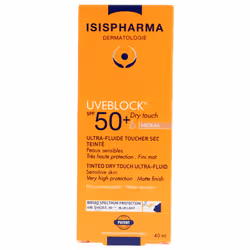 Isispharma Uveblock Ultra-Fluide Toucher Sec Teinté SPF50+ 40 ml