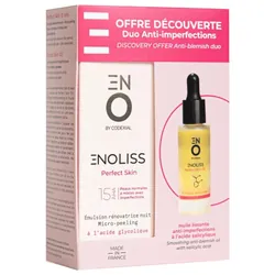 Codexial Enoliss Perfect Skin 15 AHA Émulsion Rénovatrice Nuit Micro-Peeling 30 ml + Perfect Skin Oil 20 ml