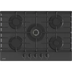 Gorenje GTW7C51B plaque Noir Intégré 75 cm Gaz 5 zones