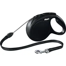 Flexi New CLASSIC 8 m Noir Chien Laisse avec enrouleur