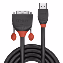 Lindy 36272 câble vidéo et adaptateur 2 m HDMI Type A (Standard) DVI-D Noir - Vue supplémentaire 2