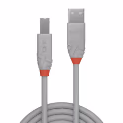 Lindy 36682 câble USB 1 m USB 2.0 USB A USB B Gris - Vue supplémentaire 2
