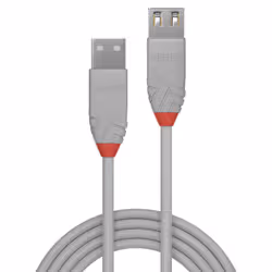 Lindy 36713 câble USB 2 m USB 2.0 USB A Gris - Vue supplémentaire 2