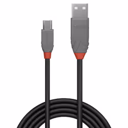 Lindy 36733 câble USB 2 m USB 2.0 USB A Micro-USB B Noir, Gris - Vue supplémentaire 2