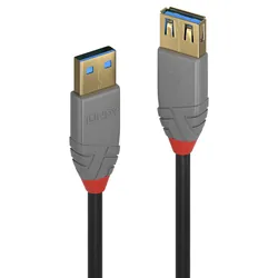 Lindy 36763 câble USB 3 m USB 3.2 Gen 1 (3.1 Gen 1) USB A Noir