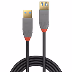 Lindy 36763 câble USB 3 m USB 3.2 Gen 1 (3.1 Gen 1) USB A Noir - Vue supplémentaire 2