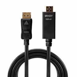 Lindy 36922 câble vidéo et adaptateur 2 m DisplayPort HDMI Type A (Standard) Noir - Vue supplémentaire 2