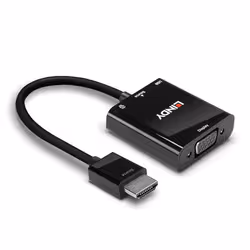 Lindy 38285 câble vidéo et adaptateur 0,1 m HDMI Type A (Standard) VGA (D-Sub) Noir - Vue supplémentaire 2