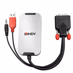 Lindy 38296 câble vidéo et adaptateur Noir, Blanc - Vue supplémentaire 2