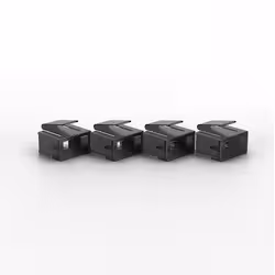 Lindy 40470 bloqueur de port Bloqueur de port + clé RJ-45 Noir Acrylonitrile-Butadiène-Styrène (ABS) - Vue supplémentaire 2