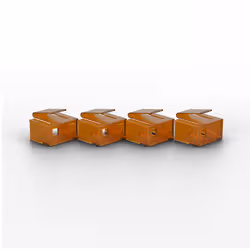Lindy 40480 bloqueur de port Bloqueur de port + clé RJ-45 Orange Acrylonitrile-Butadiène-Styrène (ABS) - Vue supplémentaire 2