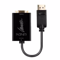 Lindy 41006 câble vidéo et adaptateur 0,15 m VGA (D-Sub) DisplayPort Noir - Vue supplémentaire 2
