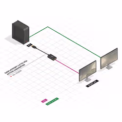 Lindy 41006 câble vidéo et adaptateur 0,15 m VGA (D-Sub) DisplayPort Noir - Vue supplémentaire 4