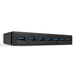 Lindy 43228 hub & concentrateur USB 3.2 Gen 1 (3.1 Gen 1) Type-A 5000 Mbit/s Noir