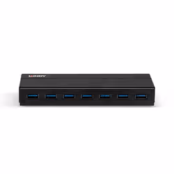 Lindy 43228 hub & concentrateur USB 3.2 Gen 1 (3.1 Gen 1) Type-A 5000 Mbit/s Noir - Vue supplémentaire 3