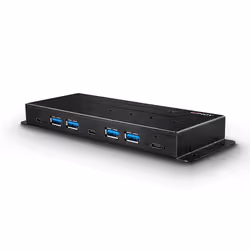 Lindy 43275 hub & concentrateur USB 3.2 Gen 2 (3.1 Gen 2) Type-A 10000 Mbit/s Noir - Vue supplémentaire 5