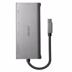 Lindy 43278 station d'accueil USB 3.2 Gen 1 (3.1 Gen 1) Type-C Gris - Vue supplémentaire 2