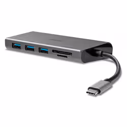 Lindy 43278 station d'accueil USB 3.2 Gen 1 (3.1 Gen 1) Type-C Gris - Vue supplémentaire 3