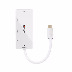 Lindy 43279 station d'accueil USB 3.2 Gen 1 (3.1 Gen 1) Type-C Blanc - Vue supplémentaire 2