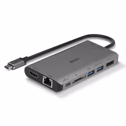 Lindy 43323 station d'accueil Avec fil USB 3.2 Gen 1 (3.1 Gen 1) Type-C Noir, Gris - Vue supplémentaire 2