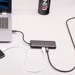 Lindy 43358 station d'accueil Avec fil USB 3.2 Gen 1 (3.1 Gen 1) Type-C Noir - Vue supplémentaire 6