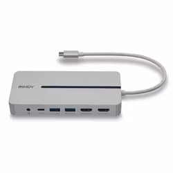 Lindy 43360 station d'accueil Avec fil USB 3.2 Gen 1 (3.1 Gen 1) Type-C Argent, Blanc - Vue supplémentaire 3