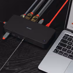 Lindy 43366 station d'accueil USB 3.2 Gen 2 (3.1 Gen 2) Type-C Noir - Vue supplémentaire 4