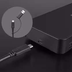 Lindy 43366 station d'accueil USB 3.2 Gen 2 (3.1 Gen 2) Type-C Noir - Vue supplémentaire 6