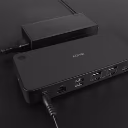 Lindy 43366 station d'accueil USB 3.2 Gen 2 (3.1 Gen 2) Type-C Noir - Vue supplémentaire 6