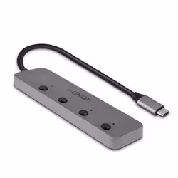 Lindy 43383 hub & concentrateur USB 3.2 Gen 1 (3.1 Gen 1) Type-C 5000 Mbit/s Gris - Vue supplémentaire 2