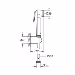 GROHE Tempesta-F Trigger Spray 30 système de douche Chrome - Vue supplémentaire 2