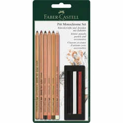 Faber-Castell 112998 crayon de couleur Noir, Marron, Blanc 9 pièce(s)