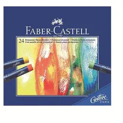 Craies Pastel A L'huile Faber Castell Creative Studio Etui 24 Pcs