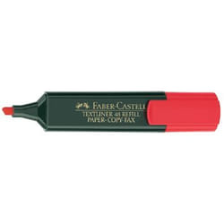 Faber-Castell 154821 marqueurPointe biseautée Rouge