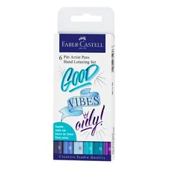 Faber-Castell 267123 Ensemble de stylos Bleu, Blanc