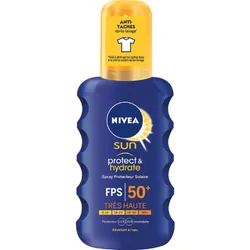 NIVEA SUN Spray Protecteur Hydratant FPS 50+ Formule anti-taches - 200 ml