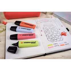 STABILO Boss Original Pastel marqueur 1 pièce(s) Pointe biseautée Rose - Vue supplémentaire 3