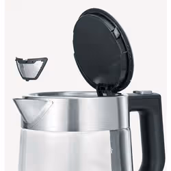 Severin WK 3468 bouilloire 1 L 2200 W Noir, Acier inoxydable, Transparent - Vue supplémentaire 2
