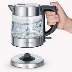 Severin WK 3468 bouilloire 1 L 2200 W Noir, Acier inoxydable, Transparent - Vue supplémentaire 6