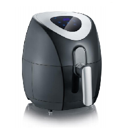 Severin FR 2430 friteuse Unique 3,2 L Autonome 1500 W Friteuse d’air chaud Noir, Acier inoxydable